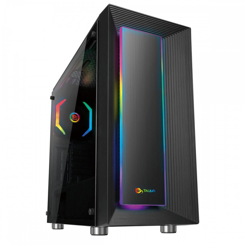 Boîtier ATX Gaming Talius Auriga Verre Trempé USB 3.0