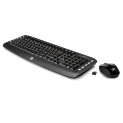 Teclavier + Souris HP Wireless Classic Desktop Combo Espagnol Sans fil USB, Noir, Km0 Boîte d’origine