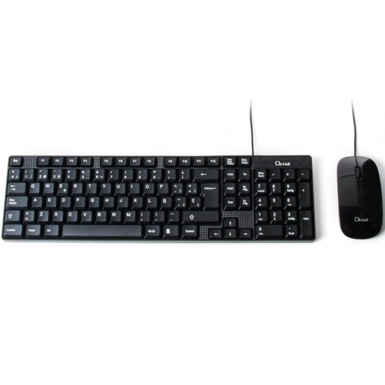 Clavier + Souris L-Link LL-KB-816-WCOMBO USB Noir Avec Câble, Neuf