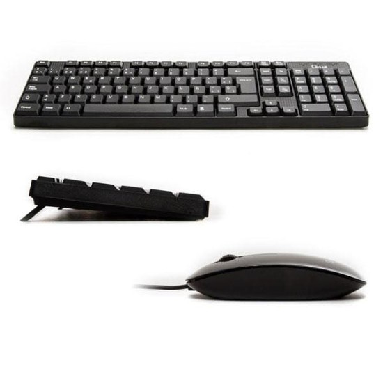 Clavier + Souris L-Link LL-KB-816-WCOMBO USB Noir Avec Câble, Neuf