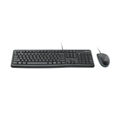 Clavier + Souris Logitech MK120 Filaire, Noir, Neuf
