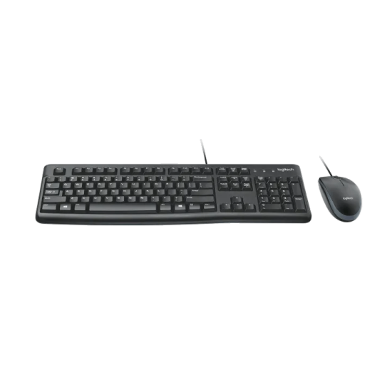 Clavier + Souris Logitech MK120 Filaire, Noir, Neuf