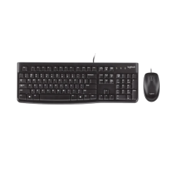 Clavier + Souris Logitech MK120 Filaire, Noir, Neuf