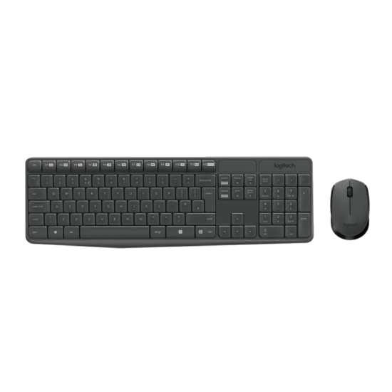Teclavier + Souris Logitech MK235 Sans fil Wireless, Noir, Neuf