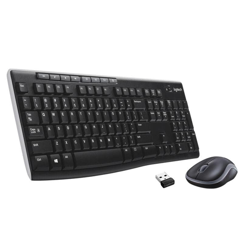 Clavier + Souris Logitech MK270 Sans fil Wireless, Noir, Neuf