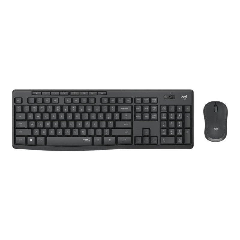 Teclado + souris Logitech MK295 Silent Touch, Noir, Neuf
