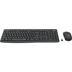 Teclado + souris Logitech MK295 Silent Touch, Noir, Neuf