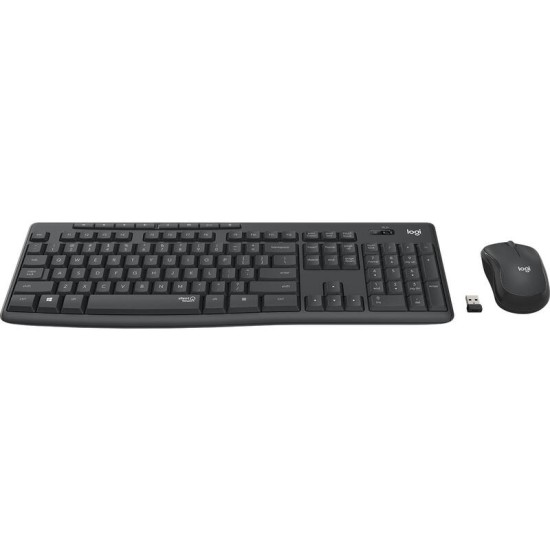 Teclado + souris Logitech MK295 Silent Touch, Noir, Neuf