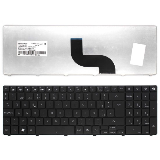 TECLIER PACKARD BELL EASYNOTE TK85 TK11 TM85 TM86 TM87 TM89 TM81 TE11BZ V104730DK2