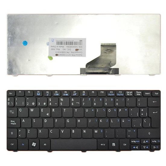 CLAVIER POUR PORTABLE ACER ASPIRE ONE D255 D260 521 533 532H AO532