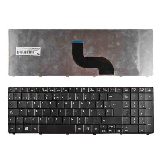 TECLADO POUR PORTABLE ACER TM8571 E1-521 E1-531 E1-531G E1-571 E1-571G NOIR WIN8 VERSION 3) NSK-AU01S PK130C92S00 9Z.N3M82.11
