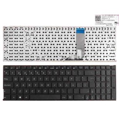 CLAVIER POUR PORTABLE ASUS A556U A556UA A556UB A556UF A556UJ A556UR A556UV A556 X556 NOIR (SANS CADRE, SANS FILM, WIN8)