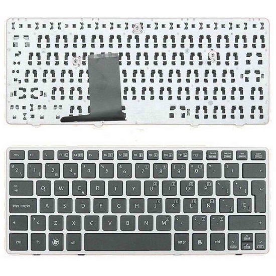 TECLADO POUR ORDINATEUR PORTABLE HP ELITEBOOK 2560P 2570P CADRE ARGENT