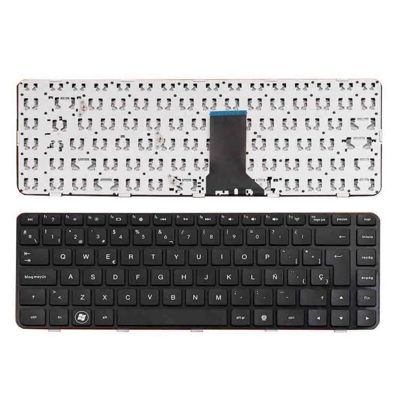 CLAVIER POUR PORTABLE HP PAVILION DM4-1000 DV5-2000 HT1BV 598891-001 9Z.N4FBV.101 6037B0049701 606883-001