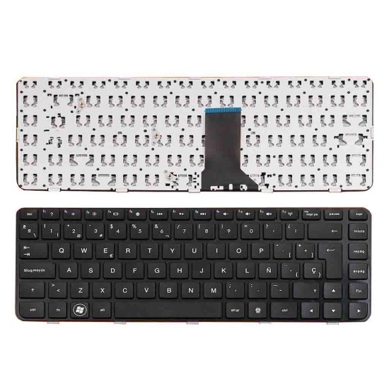 CLAVIER POUR PORTABLE HP PAVILION DM4-1000 DV5-2000 HT1BV 598891-001 9Z.N4FBV.101 6037B0049701 606883-001