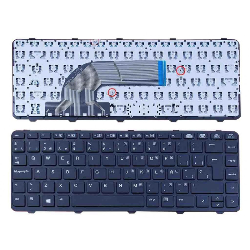 TECLADO POUR PORTABLE HP PROBOOK 440 G0 440 G1 445 G1