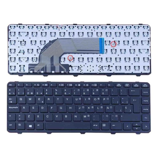 TECLADO POUR PORTABLE HP PROBOOK 440 G0 440 G1 445 G1