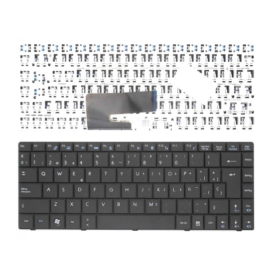 TECLADO POUR PORTABLE MSI x340 MS-6837D V103522AK1 S1N-1EES2C1-SA0