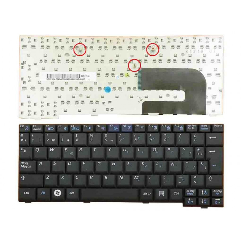 TECLIER POUR ORDINATEUR PORTABLE SAMSUNG NC10 CNBA5902420XBIL995J