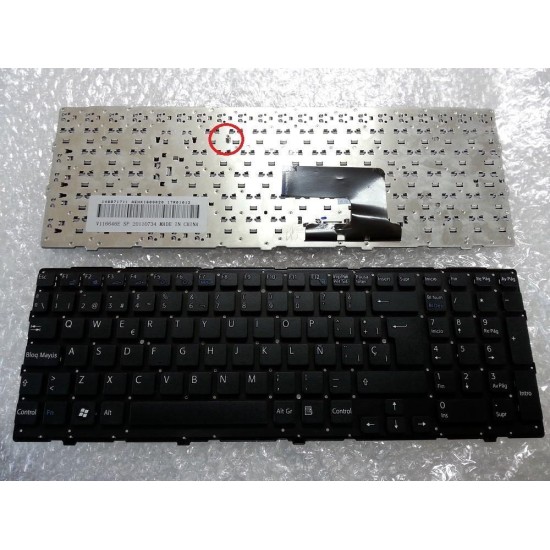 CLAVIER POUR PORTABLE SONY VAIO VPC-EH3E0E VPC-EH3Q1E VPC-EH3J1E VPC-EH3C0E NOIR