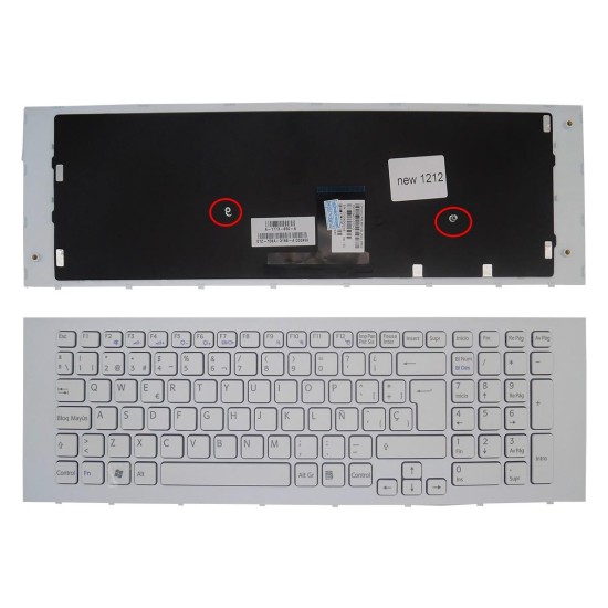 TECLIER POUR PORTABLE SONY VAIO VPC-EJ SERIES AVEC CADRE BLANC