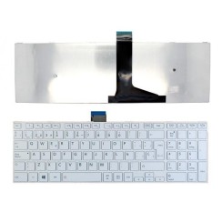 TECLIER POUR PORTABLE TOSHIBA C55-A BLANC AVEC CADRE