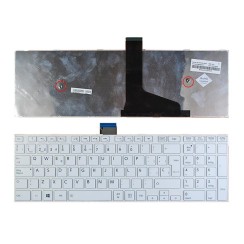 TECLIER POUR PORTABLE TOSHIBA C55-A BLANC AVEC CADRE