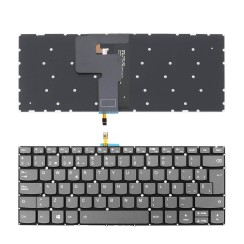 CLAVIER RÉTROÉCLAIRÉ POUR PORTABLE LENOVO IDEAPAD 330-14IKB GRIS SANS CADRE