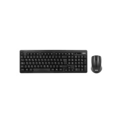 Teclavier et souris OQO-TR002-W Espagnol · Sans fil · Noir