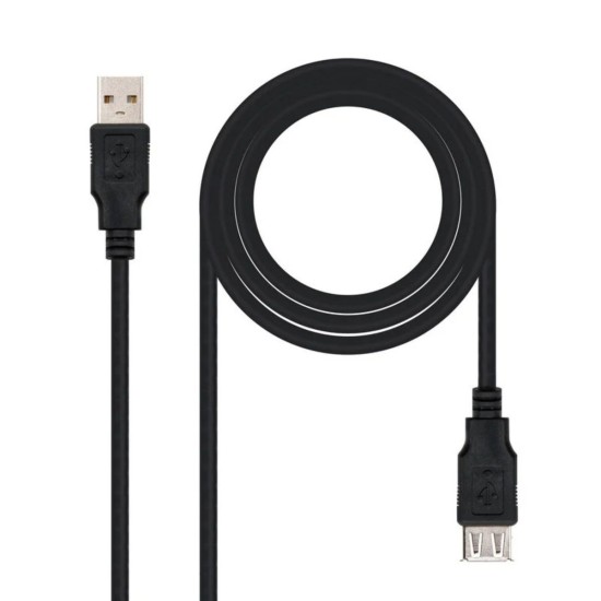 Cable USB 3.0 Type A mâle-femelle 1,8 m - USB charge et données, Noir - 1ère qualité, A+