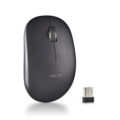Ratón inalámbrico NGS Black FOG Pro · 1000 DPI · Negro