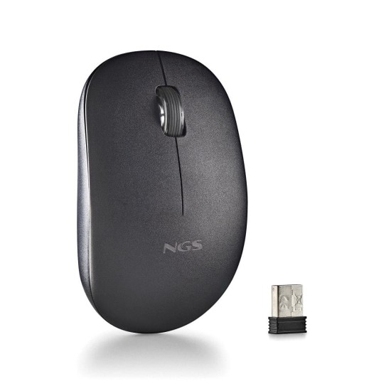 Ratón inalámbrico NGS Black FOG Pro · 1000 DPI · Negro