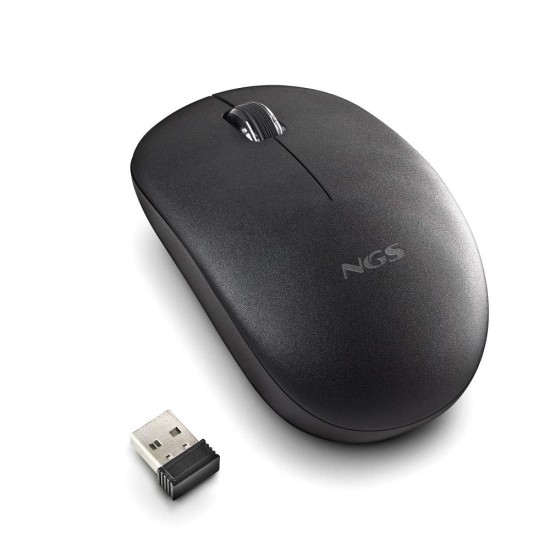 Ratón inalámbrico NGS Black FOG Pro · 1000 DPI · Negro