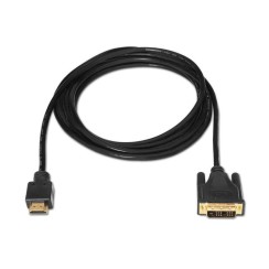 AISENS Câble DVI vers HDMI 1,8 m, Mâle-Mâle, Noir