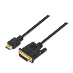 AISENS Câble DVI vers HDMI 1,8 m, Mâle-Mâle, Noir