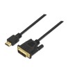AISENS Cable DVI a HDMI 1,8m (A117-0090), Macho-Macho, Negro  