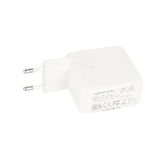 Câble de charge Movano 29W USB type C USB-C iPad/MacBook, Blanc, Neuf