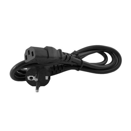 Cable d’alimentation Schuko Type F C13 pour tour, noir, neuf