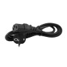 Cable d’alimentation Schuko Type F C13 pour tour, noir, neuf