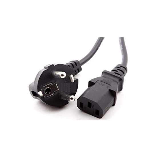 Cable de Alimentación Schuko Tipo F C13 Cable para Torre, Negro, Nuevo