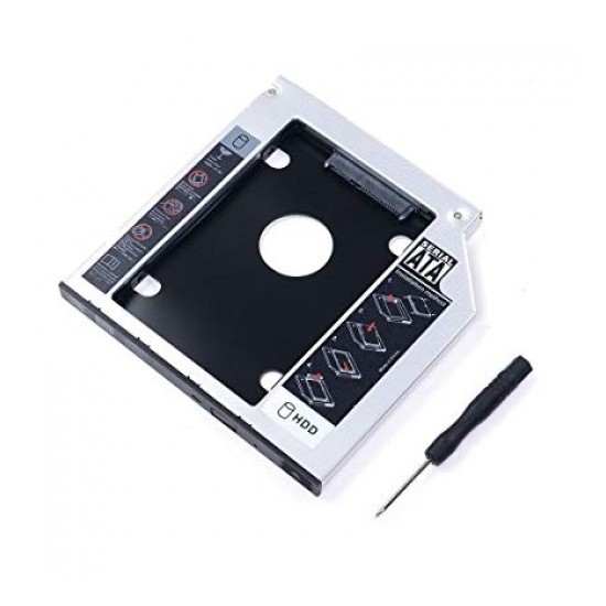 Adaptateur baie disque dur 12,7 mm pour unité optique SSD HDD