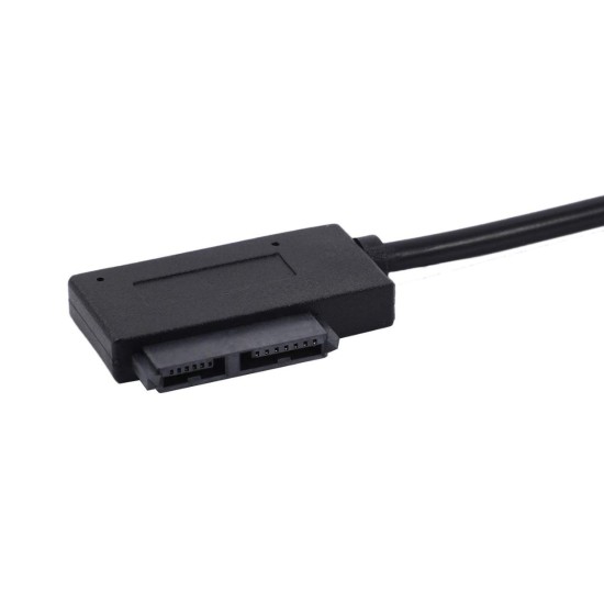 Adaptateur USB 2.0 vers Mini SATA II, adaptateur 13 broches pour lecteur CD/DVD portable Slimline, neuf