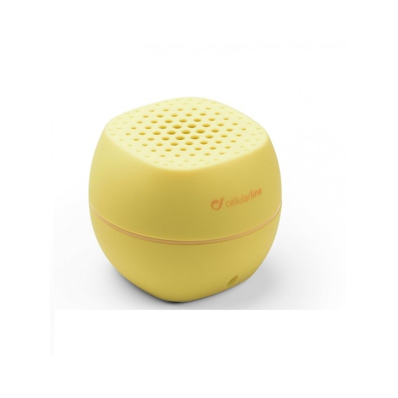 Altavoz portable Cellularline Bluetooth stéréo, jaune, Km0 boîte d’origine