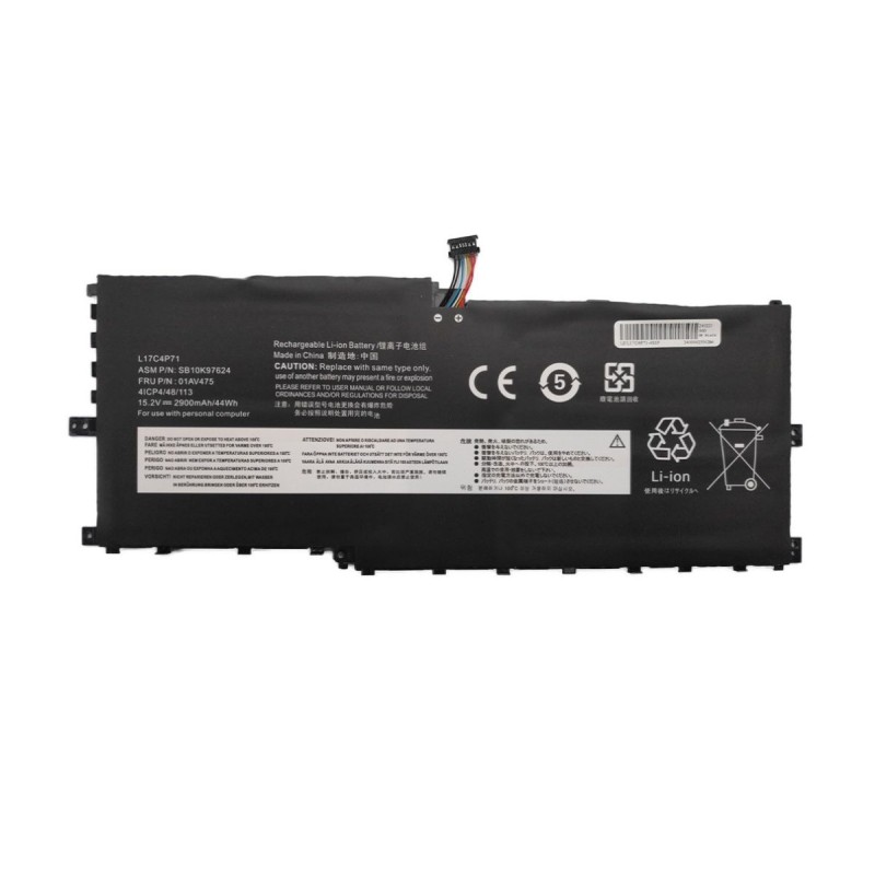 Batterie pour Lenovo ThinkPad X1 Yoga G3 (2900 mAh) 15.2V