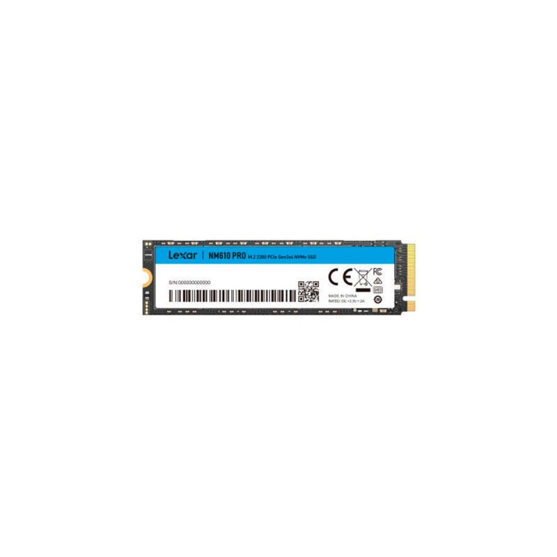 Lexar NM610 Pro 1 To · M.2 2280 · PCIe Gen3x4 · NVMe 1.4