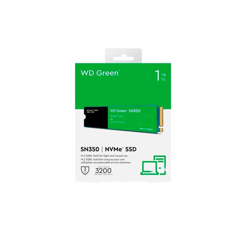 WD Green SN350 1 To NVMe M.2 2280 – SSD PCIe 3.0 x4 rapide