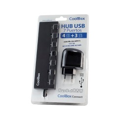Hub USB CoolBox 7 Puertos | 4x USB 3.0 + 3x USB 2.0