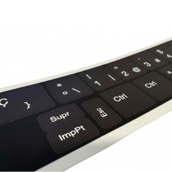 Pegatines clavier HP | Espagnol | Fond UV réimprimé haute résistance