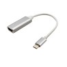 Cable adaptateur Type C vers HDMI, convertisseur Ultra HD 4k, USB 3,1, HDTV, pour MacBook, Samsung, Argent, A+