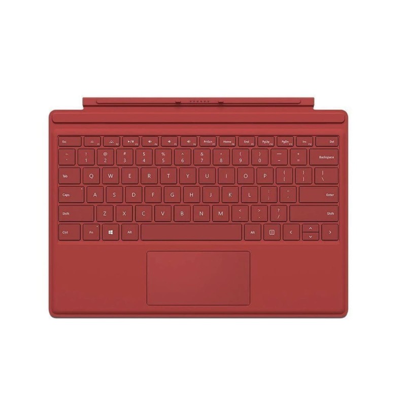 Microsoft Surface Pro Type Cover Rouge (M1725) | Clavier QWERTY UK